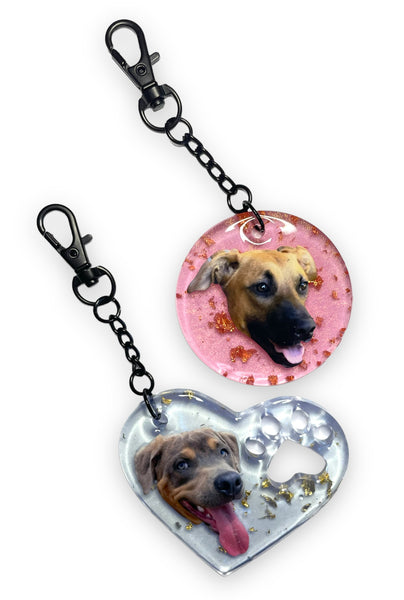 Personalised Key Ring/ Charm with Your Dogs Face